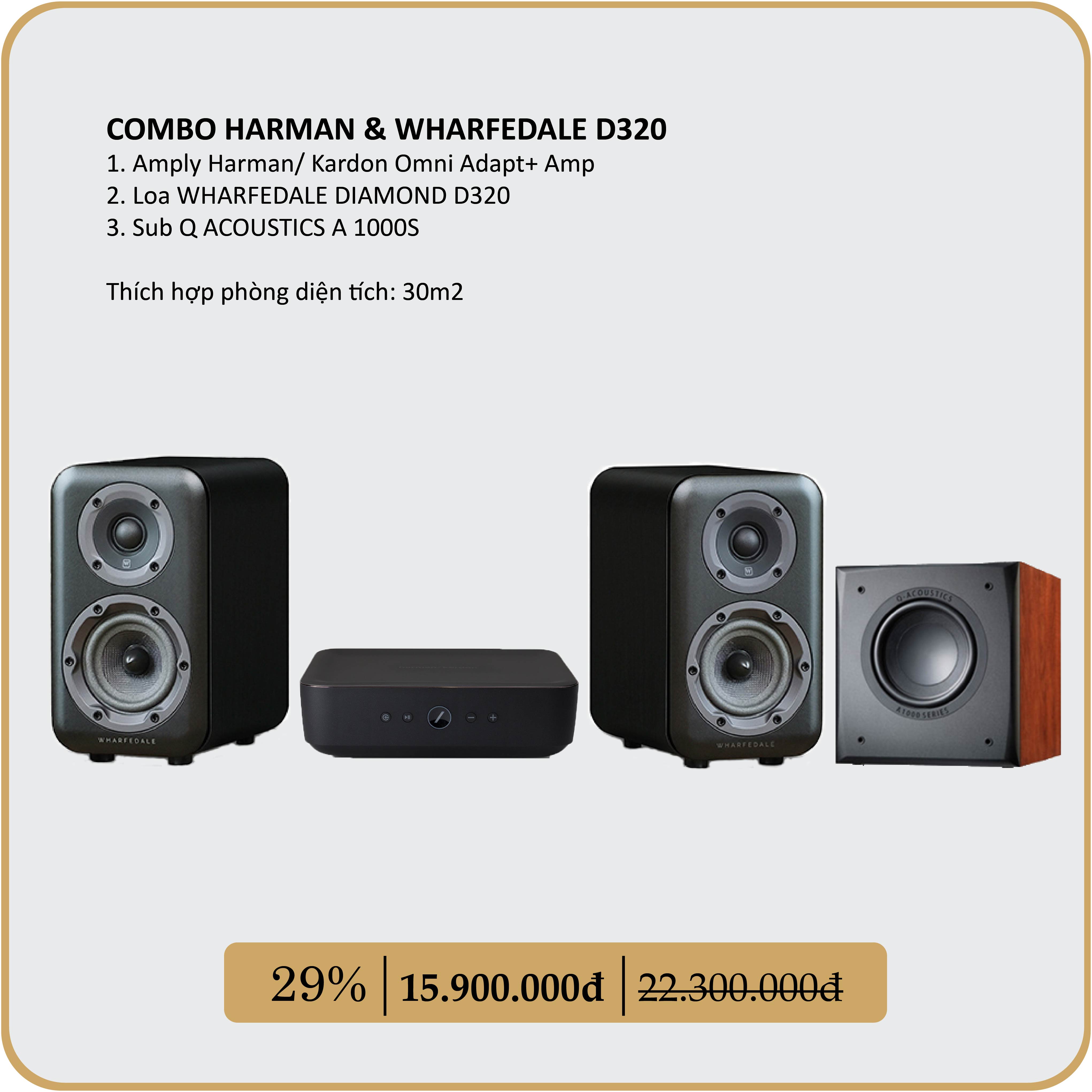 COMBO HARMAN & WHARFEDALE D320